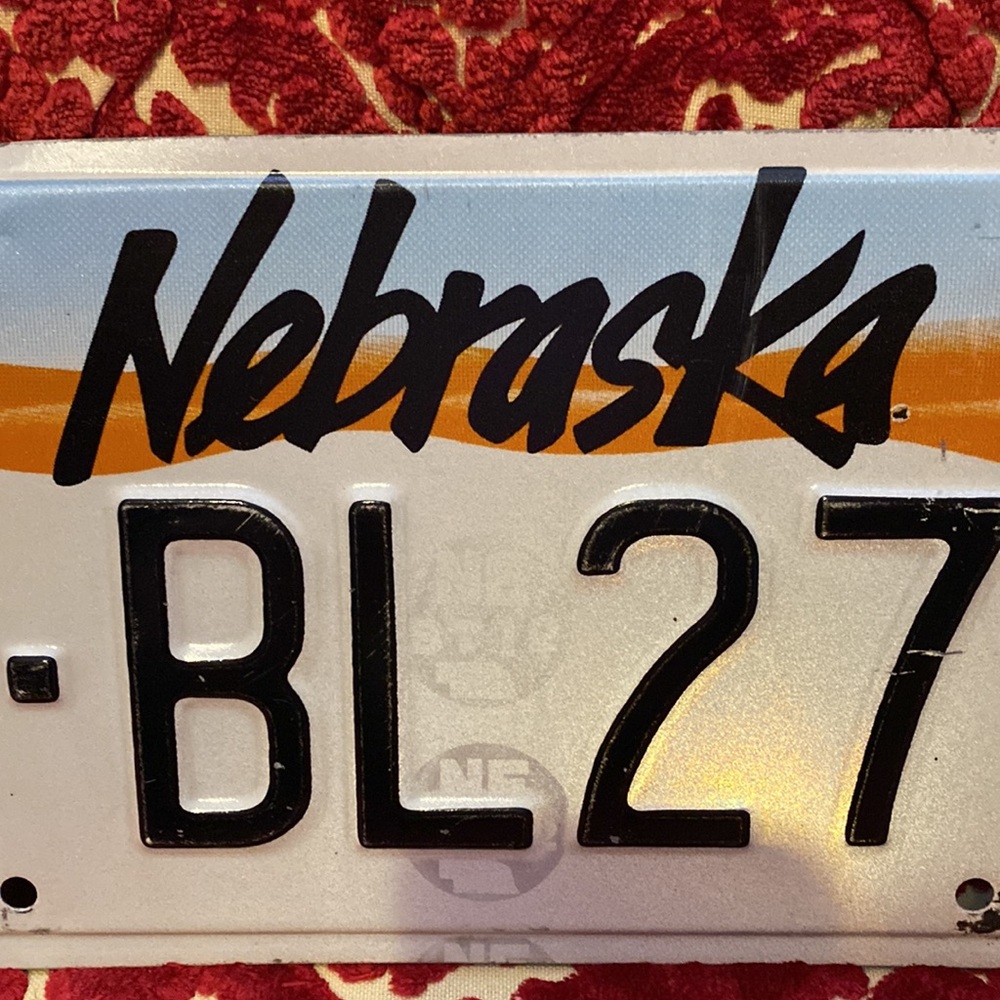 Rustic Retro Nebraska License Plate - Picture 5 of 9